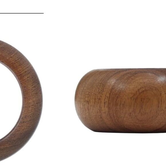 PCS 12 Napkin Rings Dining Table Napkin Holder, Classic Everyday Use Tha… - Picture 4 of 7